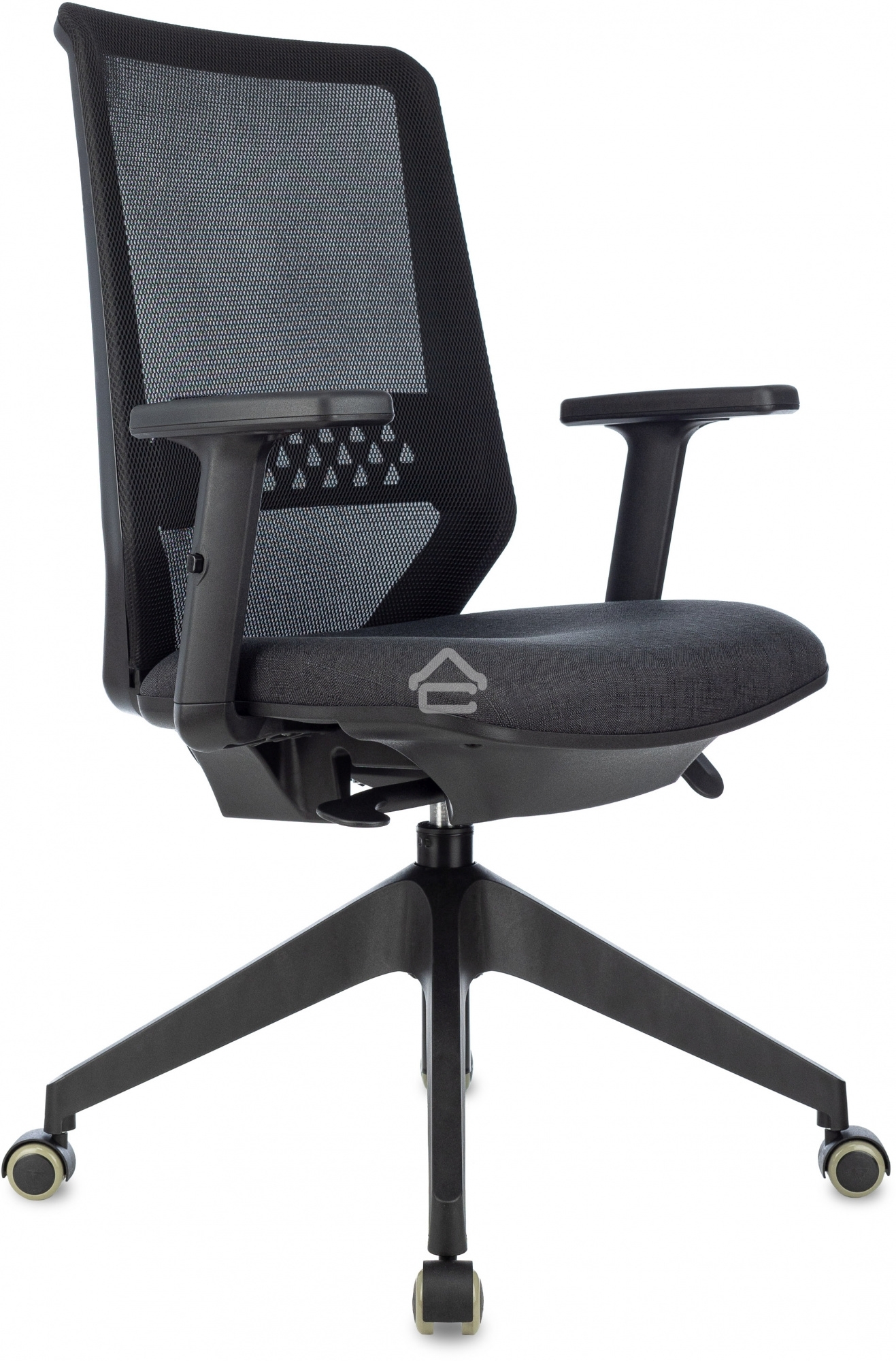 Кресло офисное Бюрократ MC-611NL черный TW-01 38-418 сетка/ткань, крестов. 4-луч. пластик