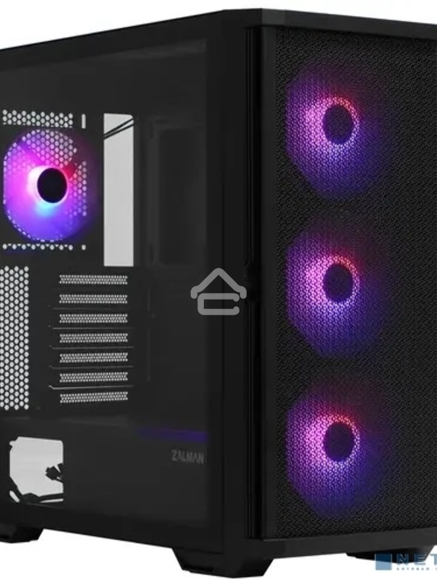 Компьютерный корпус ZALMAN Z10 PLUS, ATX, BLACK, WINDOW, 2x3.5