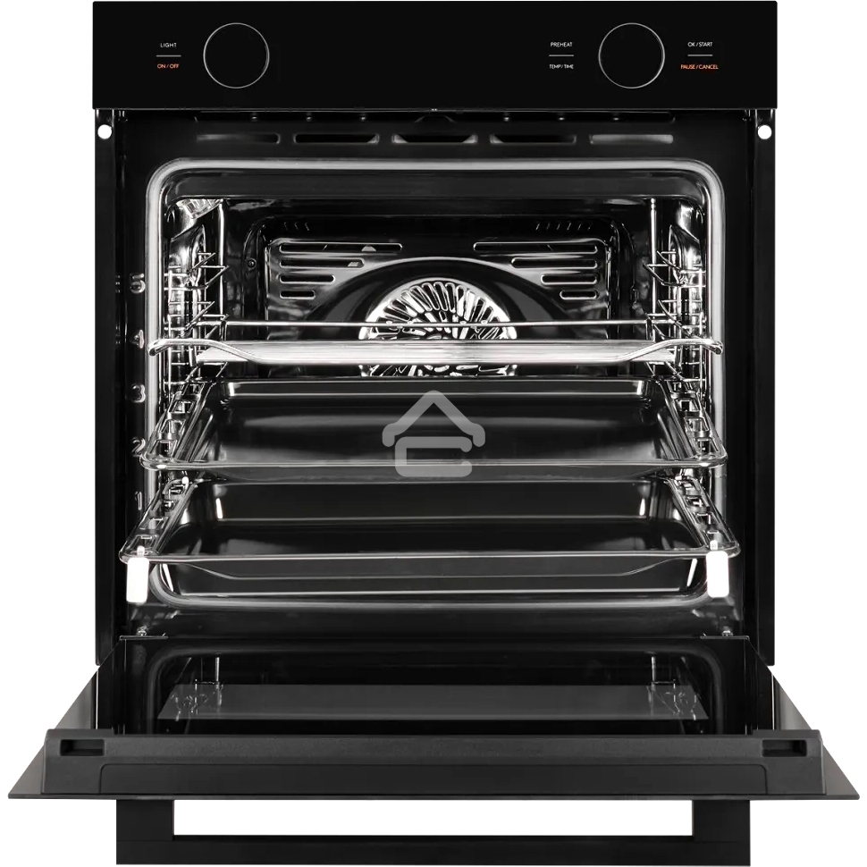 Встраиваемый духовой шкаф Kuppersberg HT 612 Black ШхВхГ: 59.5х59.6х56.5 см, 72 л, А+, гидролизная очистка, черный