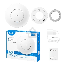 Точка доступа AX3000 Dual Band Ceiling Mount Wi-Fi 6 Access Point, Chipset MT7981, 802.11ax/ac/a/b/g/n, 2402Mbps at 5GHz + 574Mbps at 2.4GHz, 1 x 2.5G RJ45 Port, MU-MIMO, Support 12V DC or 802.3at PoE or Passive PoE, Internal Antennas, 48V passive PoE ada