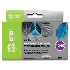 Картридж струйный Cactus CS-LC1240C голубой (12 мл) для Brother MFC-J6510/6910DW