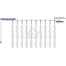 Гирлянда Neon-night Айсикл (бахрома) светодиодный, 5,6 х 0,9 м, с эффектом мерцания,черный провод 