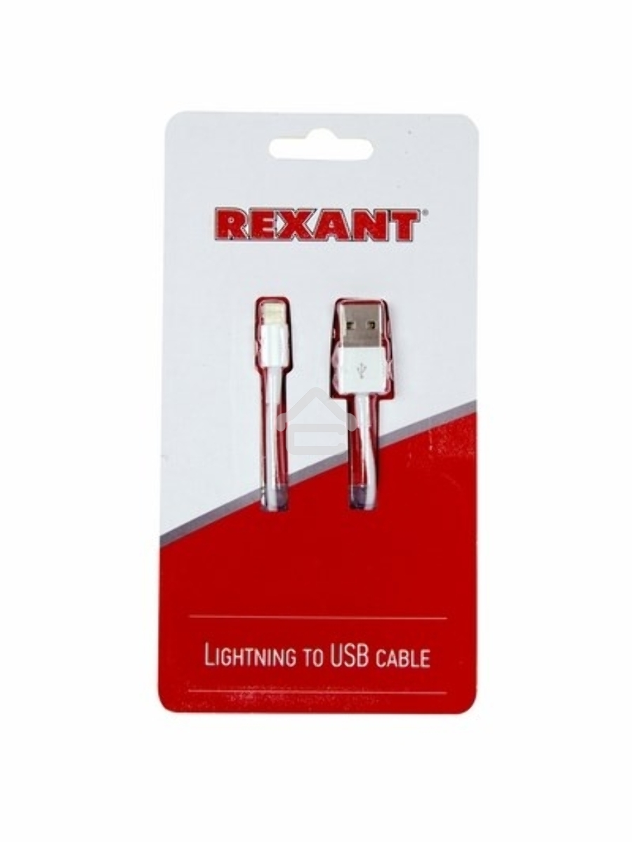 Кабель Rexant (18-0001) USB кабель для iPhone 5/6/7 моделей original copy 1:1 белый 