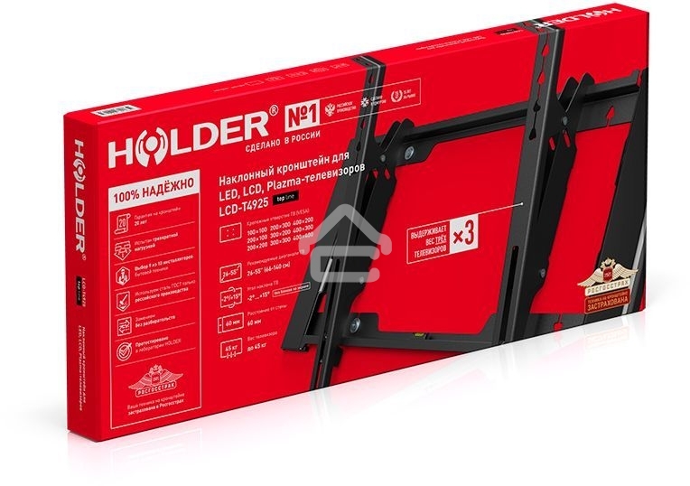 Кронштейн для телевизора Holder T4925-B черный 26