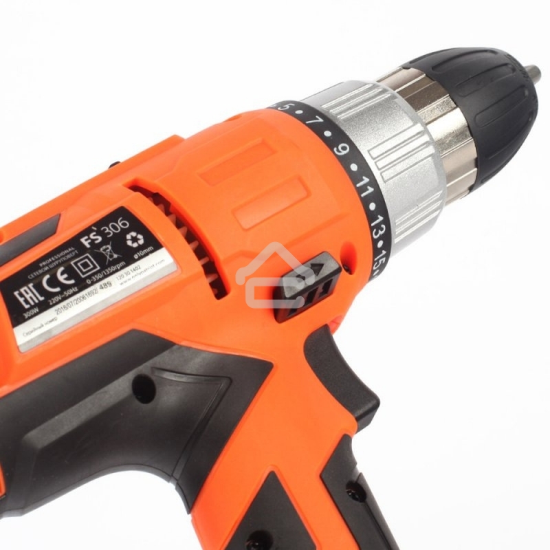 Дрель-шуруповерт сетевой Patriot FS 306, Сетевая, 300 Вт