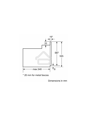 Встраиваеммый духовой шкаф Siemens HA010FBR1M IQ100  548x595x595мм  8 режимов готовки Каталитическая парциальная, гидролитическая очистка 3,3КВт Нерж.