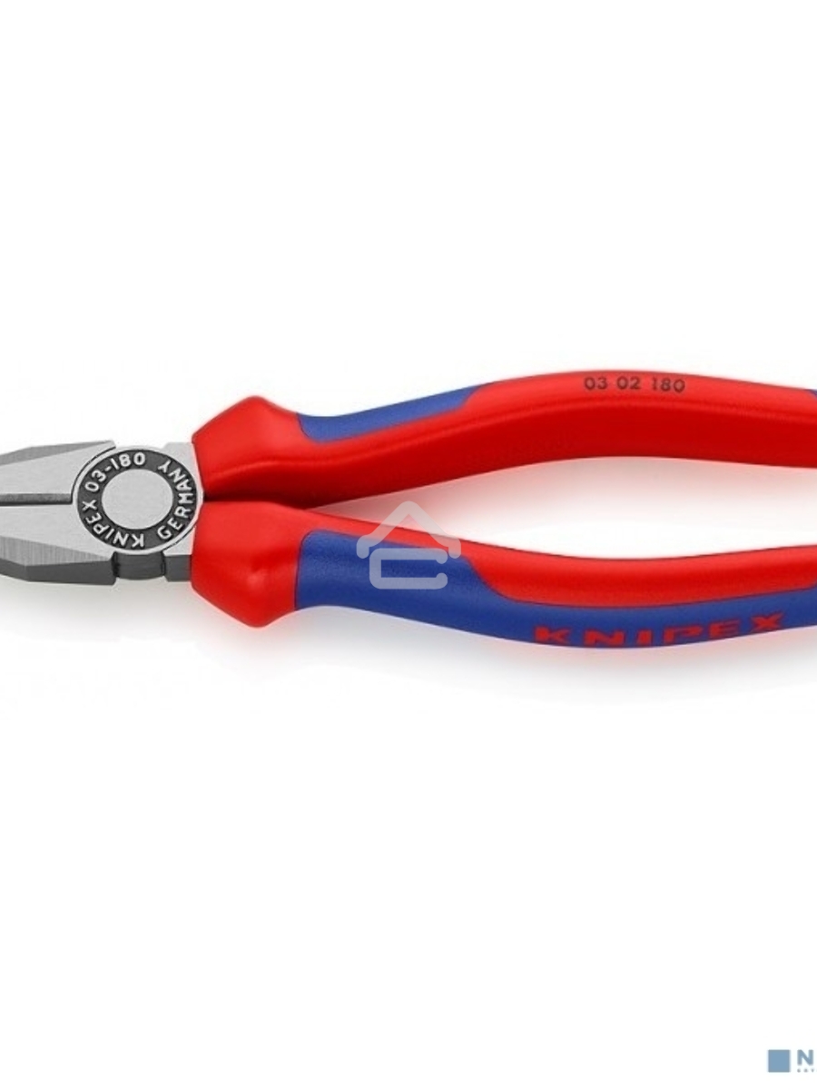 Пассатижи KNIPEX 0302180180мм ручки с двухцветными многокомпонентными чехлами