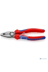 Пассатижи KNIPEX 0302180  180мм ручки с двухцветными многокомпонентными чехлами