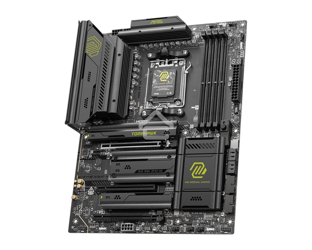 Материнская плата MSI MAG X870E TOMAHAWK WIFI, AM5, AMD X870, 4xDDR5, 4xSATA, 4xM.2, 1xPCI-E 5.0 x16, 1xPCI-E 4.0 x4, 1xPCI-E 3.0 x1, 1xHDMI, 2xUSB Type-C, 1x5Gb LAN, 2xUSB-A 3.2 Gen 2, 3xUSB-A 3.2 Gen 1, 4xUSB-A 2.0, 7.1, Wi-Fi 7, ATX