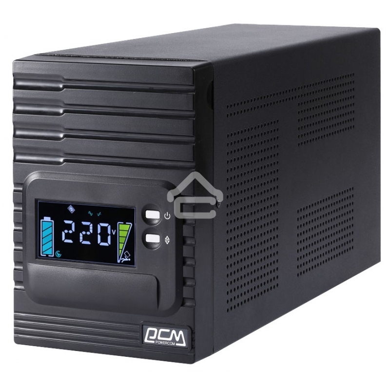 Источник бесперебойного питания Powercom Smart King Pro+ SPT-1000-II LCD 800Вт 1000ВА черный