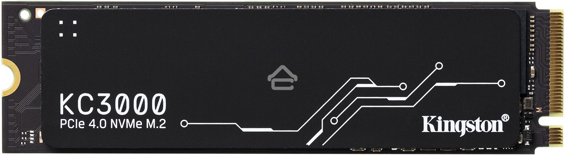 Накопитель SSD Kingston KC3000, 1Tb, M.2 2280, PCIe 4.0 x4, R/W 7000/6000, с радиатором.