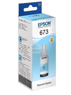 Чернила Epson 673 C13T673598 (аналог C13T67354A) светло-голубой 70мл для Epson L800/L810/L850/L1800