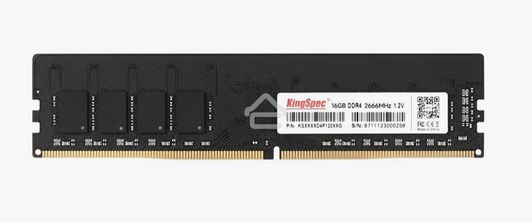 Оперативная память KingSpec, DDR4, 16GB (1x16GB), 2666MHz, CL18, DIMM