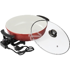 Электросковорода Sakura SA-7709R 1500Вт 30-8см круг керам