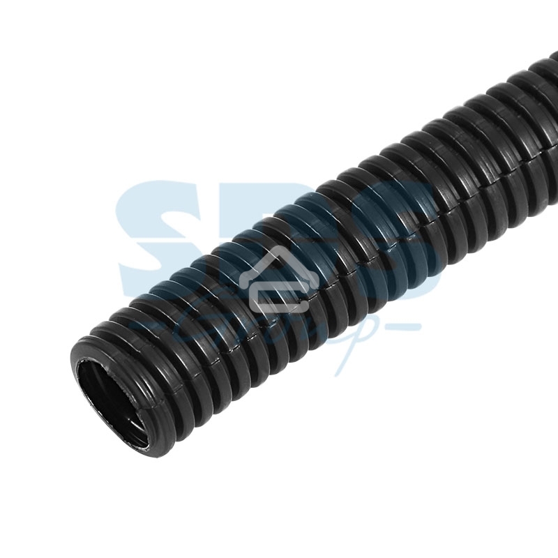 Труба автомобильная гофрированная ПП, Ø11,5 мм, разрезная, бухта 50 м/уп.