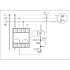 Реле контроля наличия и чередования фаз CKF-BR (монтаж на DIN-рейке 35мм; регулировка порога отключения; регулировка времени отключения; 3х400/230+N 2х8А 1Z 1R IP20) F&F EA04.002.003