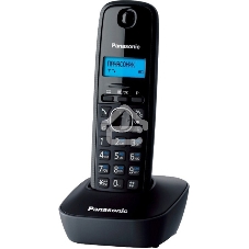 Телефон беспроводной (DECT) Panasonic KX-TG1611RUH (серый) АОН, Caller ID,12 мелодий звонка,подсветка дисплея,поиск трубки
