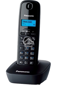 Телефон беспроводной (DECT) Panasonic KX-TG1611RUH (серый) {АОН, Caller ID,12 мелодий звонка,подсветка дисплея,поиск трубки}
