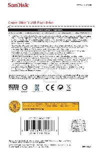Флеш диск Sandisk 64Gb Cruzer Glide SDCZ60-064G-B35 USB2.0 черный/красный