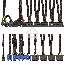 Блок питания ExeGate 900PPX (EX222114RUS), 900Вт, 80 PLUS Bronze, 140мм, модульный, черный