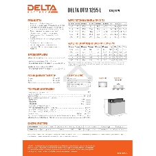 Батарея Delta DTM 1255 L напряжение 12В, емкость 55А·ч (239x132x210мм)