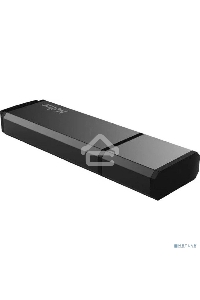 Флеш диск Netac U351 NT03U351N-064G-30BK, 64Gb, USB3.0, с колпачком, металлическая чёрная