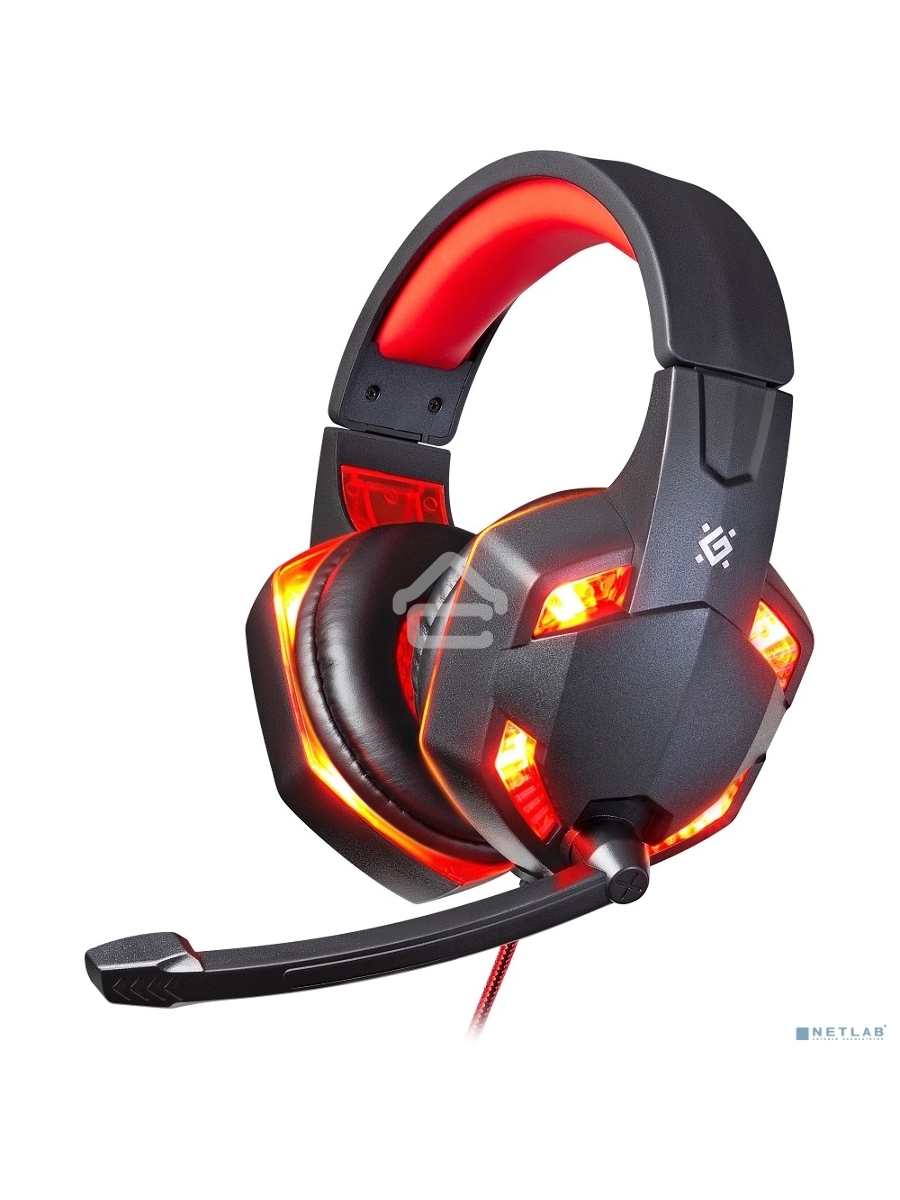 Гарнитура Defender WARHEAD G-370 черный/красный