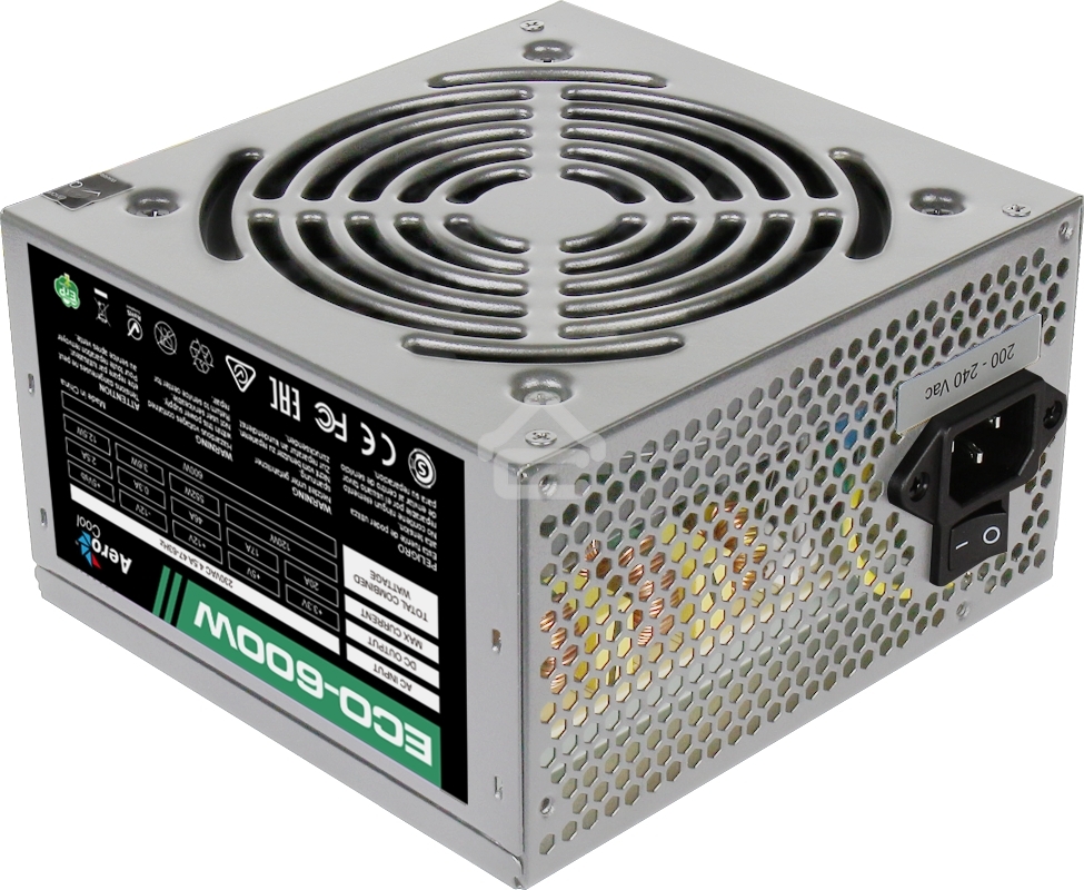 Блок питания Aerocool / Formula 600W Retail ECO-600W, 600Вт, 120мм, серый