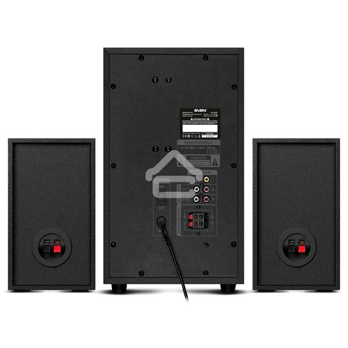 Акустическая система 2.1 SVEN MS-2250 / 80 Watt / ~230V 50Hz / Bluetooth / Black
