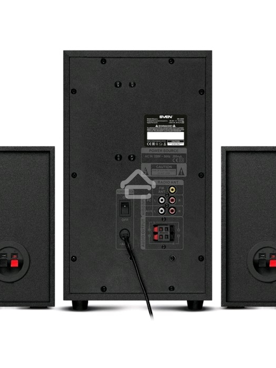 Акустическая система 2.1 SVEN MS-2250 / 80 Watt / ~230V 50Hz / Bluetooth / Black