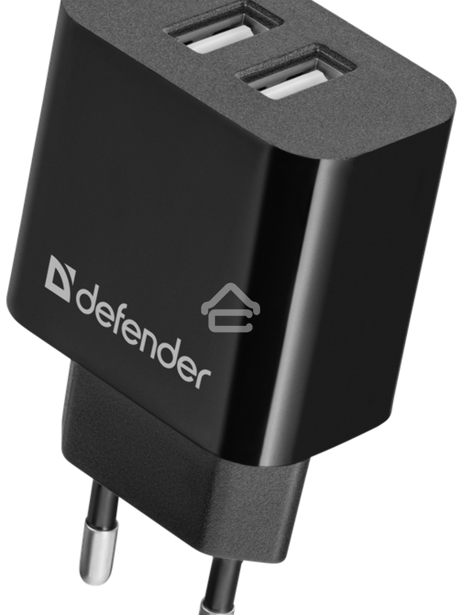 Сетевой адаптер Defender UPC-21 2xUSB,5V/2.1А кабель microUSB
