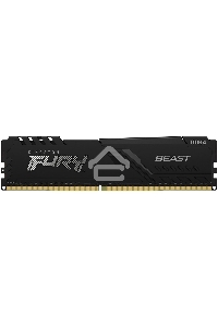 Оперативная память Kingston Fury Beast, DDR4, 8GB (1x8GB), 3600MHz, CL17, с радиатором, черны