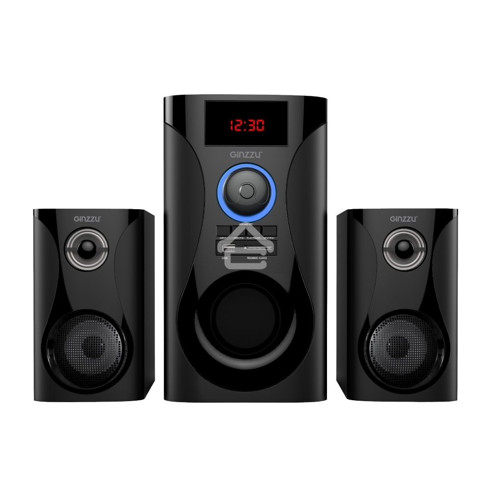 Акустическая система 2.1, 60W/BT/USB/SD/FM/ДУ Ginzzu GM-425
