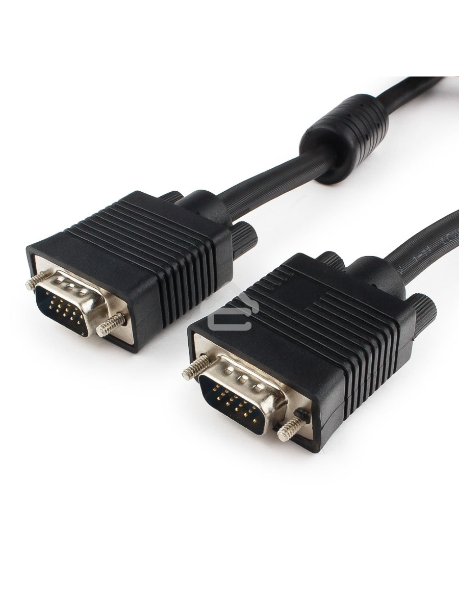 Кабель Gembird/Cablexpert CC-PPVGA-5M-B, Кабель VGA Premium , 15M/15M, 5.0м,черный,тройной экран, феррит.кольца 