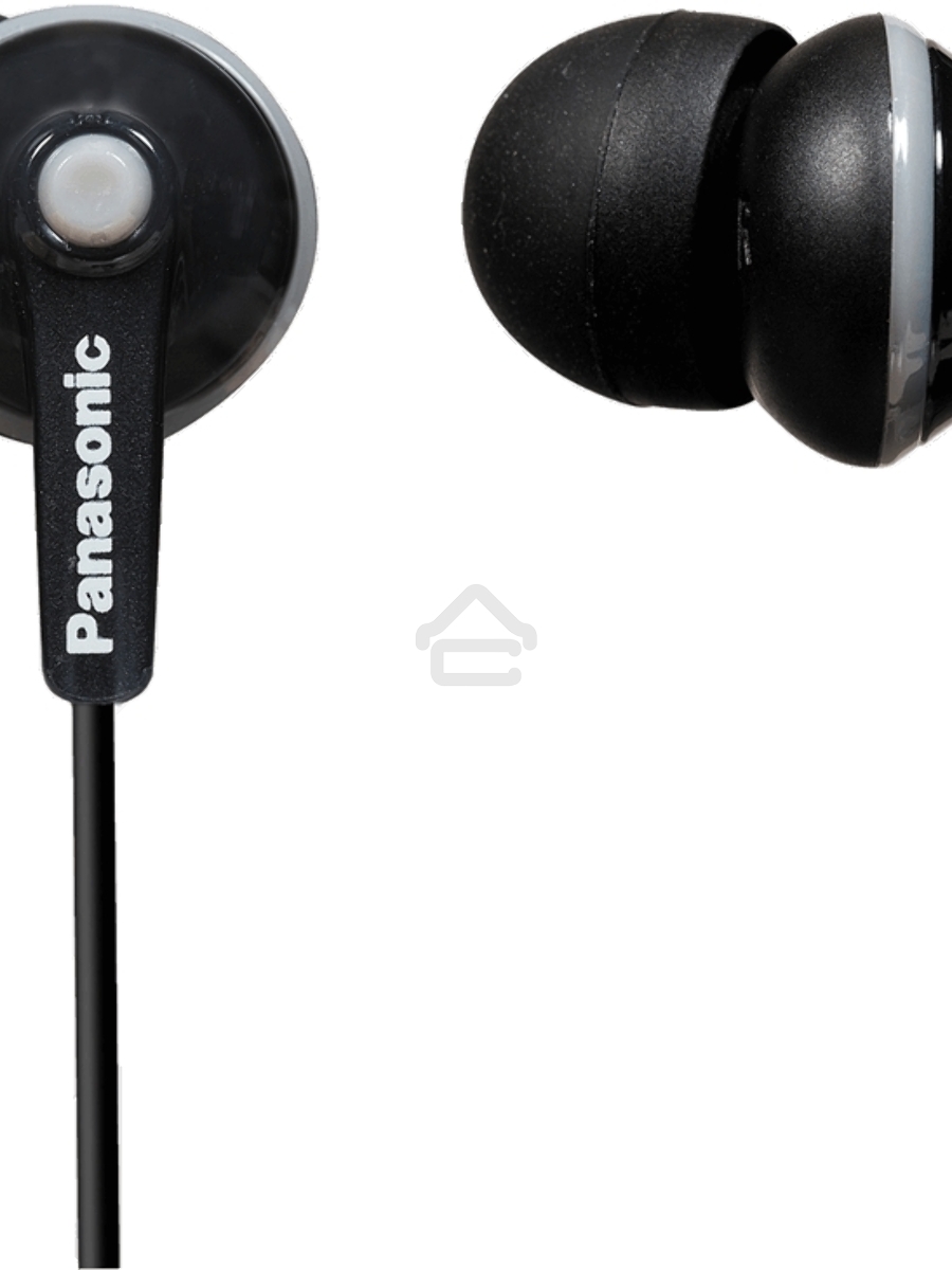 Наушники вкладыши Panasonic RP-HJE125E-K 1.1м черный проводные (в ушной раковине)