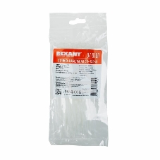 Хомут-стяжка кабельная нейлоновая Rexant 150x2,5 мм, белая, упаковка 100 шт.