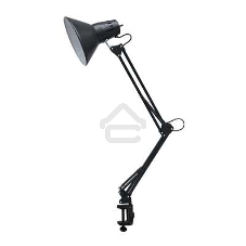 Светильник настольный под лампу СНС-13Ч на струбцине 60Вт E27 черный (коробка) IN HOME 4690612012735