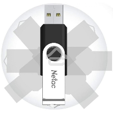 Флешка USB Netac U505 (NT03U505N-128G-30BK), 128Gb, USB 3.0, R/W 110/45, черный/серебристый