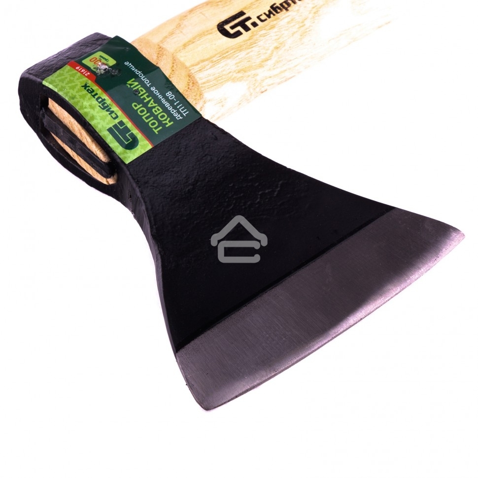 Топор Сибртех ТП11-08, 800 г, в сборе, кованый, деревянное топорище