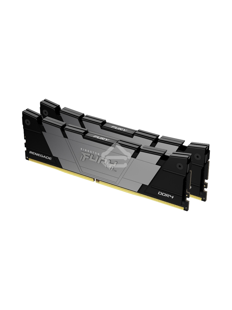 Оперативная память Kingston Fury Renegade, DDR4, 32GB (2x16GB), 3200MHz, CL16, DIMM, с радиаторами, серый/черный