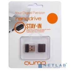 Флешка USB 2.0 QUMO 32Gb, NANO QM32GUD-NANO-W белый