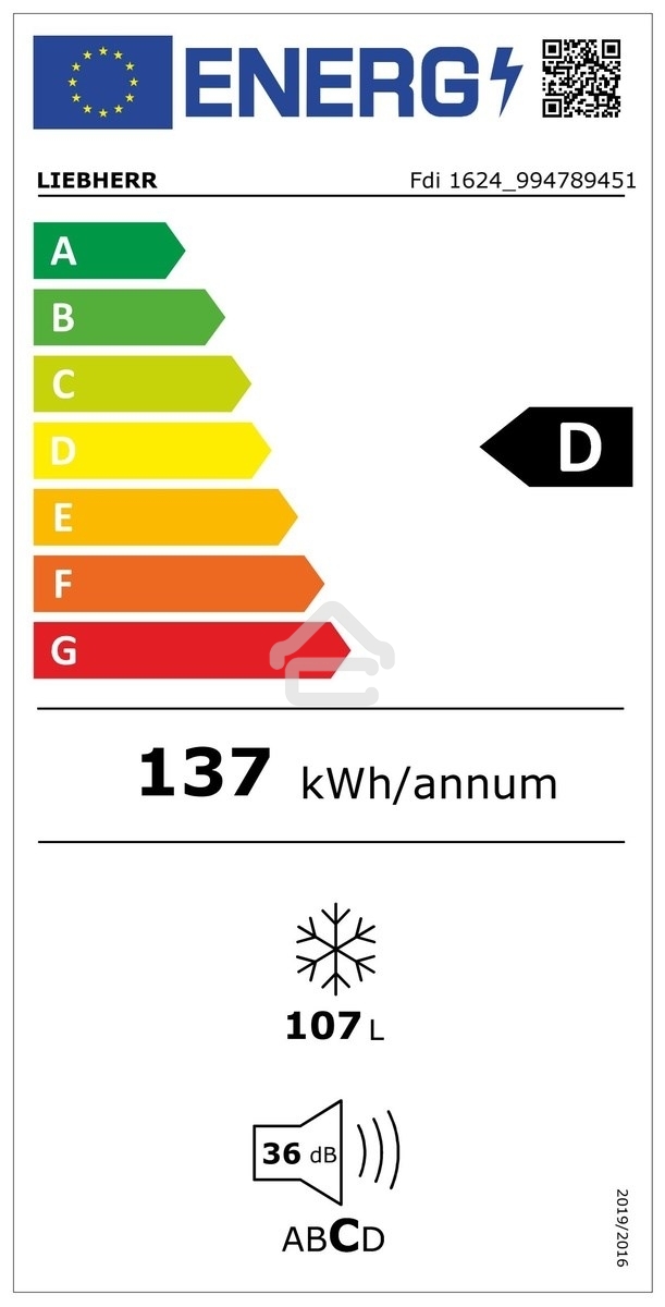 Морозильная камера Liebherr FDI 1624-20 001, белый, 106 л, 4 ящика