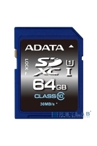 Флеш карта SDXC 64Gb Class10 AData ASDX64GUICL10-R 