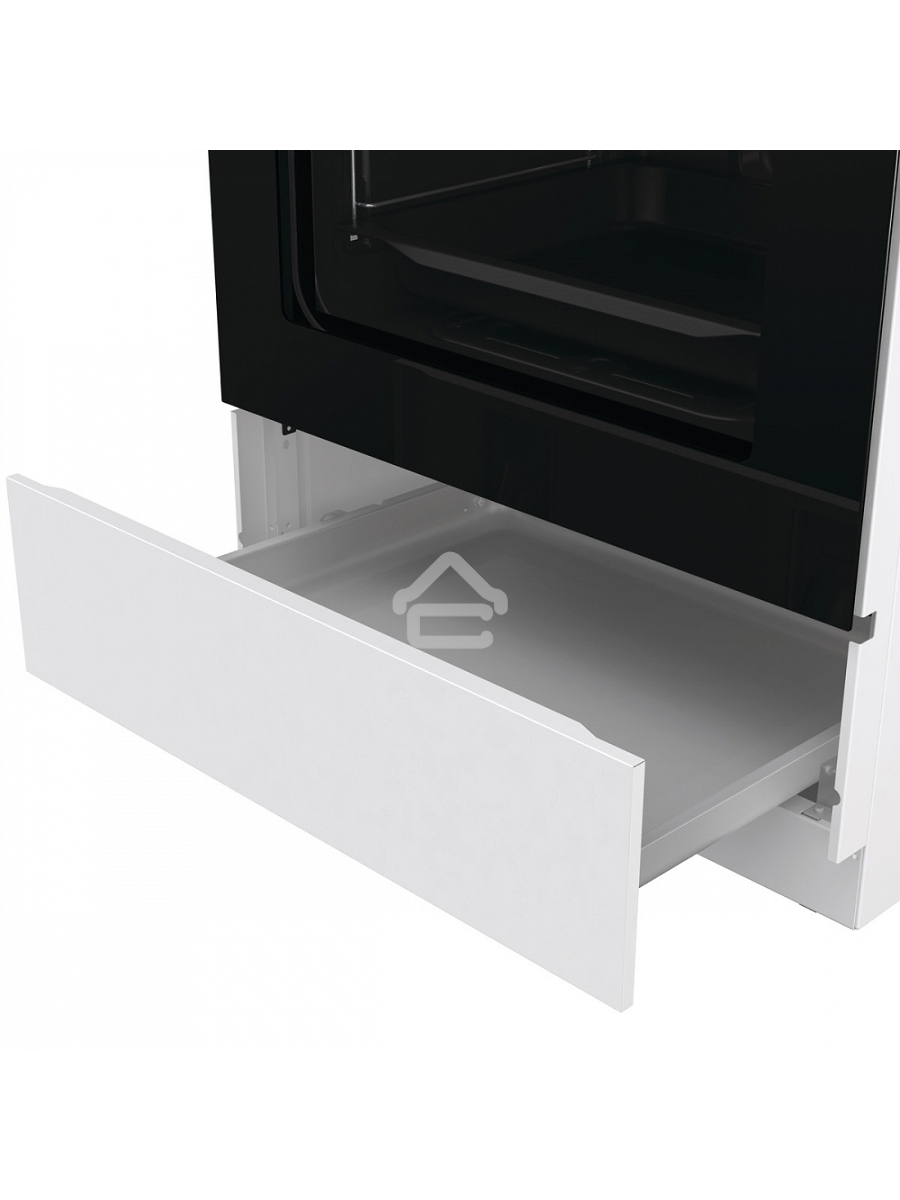 Плита газовая Gorenje GG6A11WF белый, конфорок 4 газовых, духовка 72 л, 60 см x 85 см x 60 см