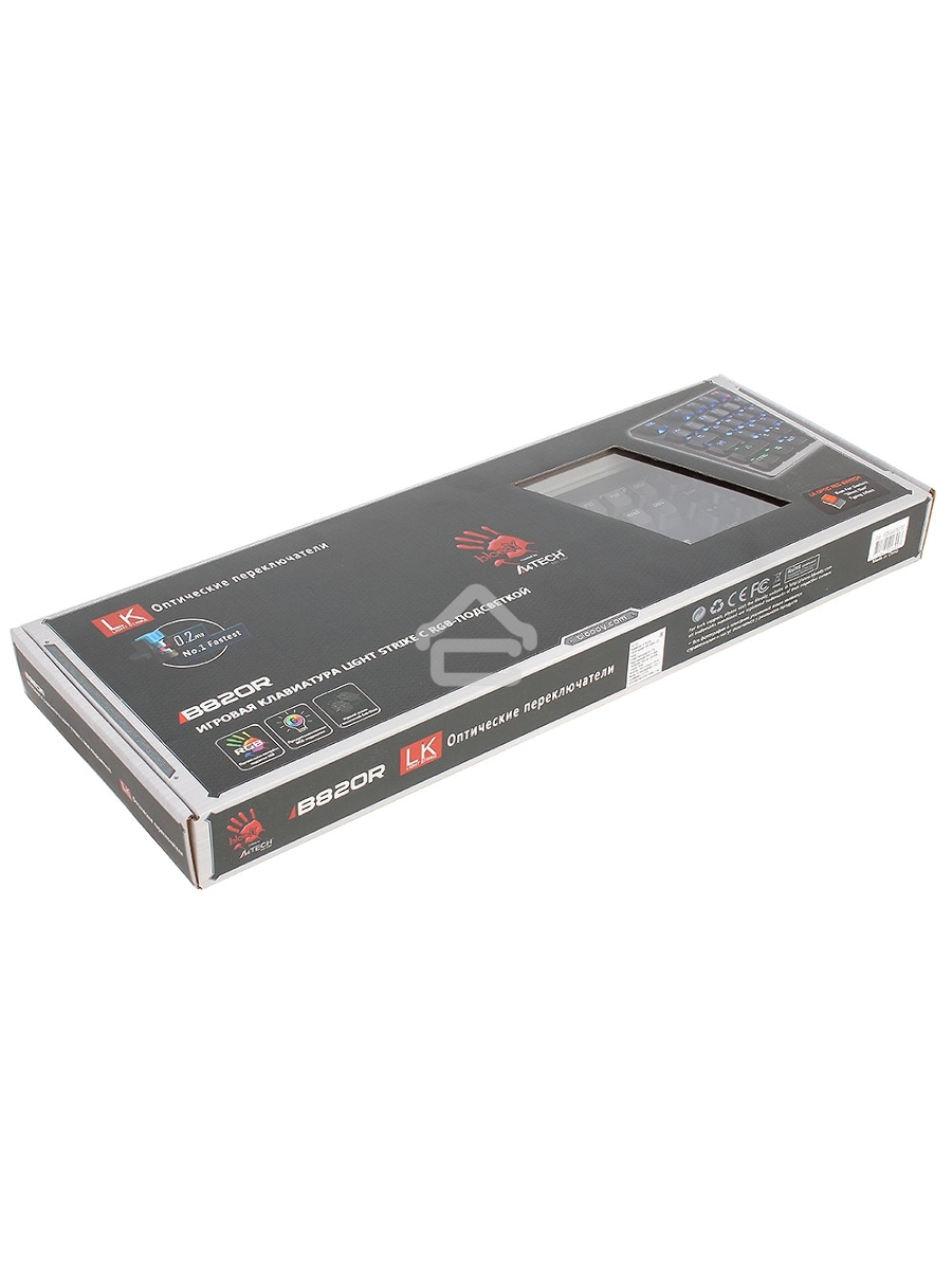 Клавиатура A4Tech Bloody B820R проводная USB черный