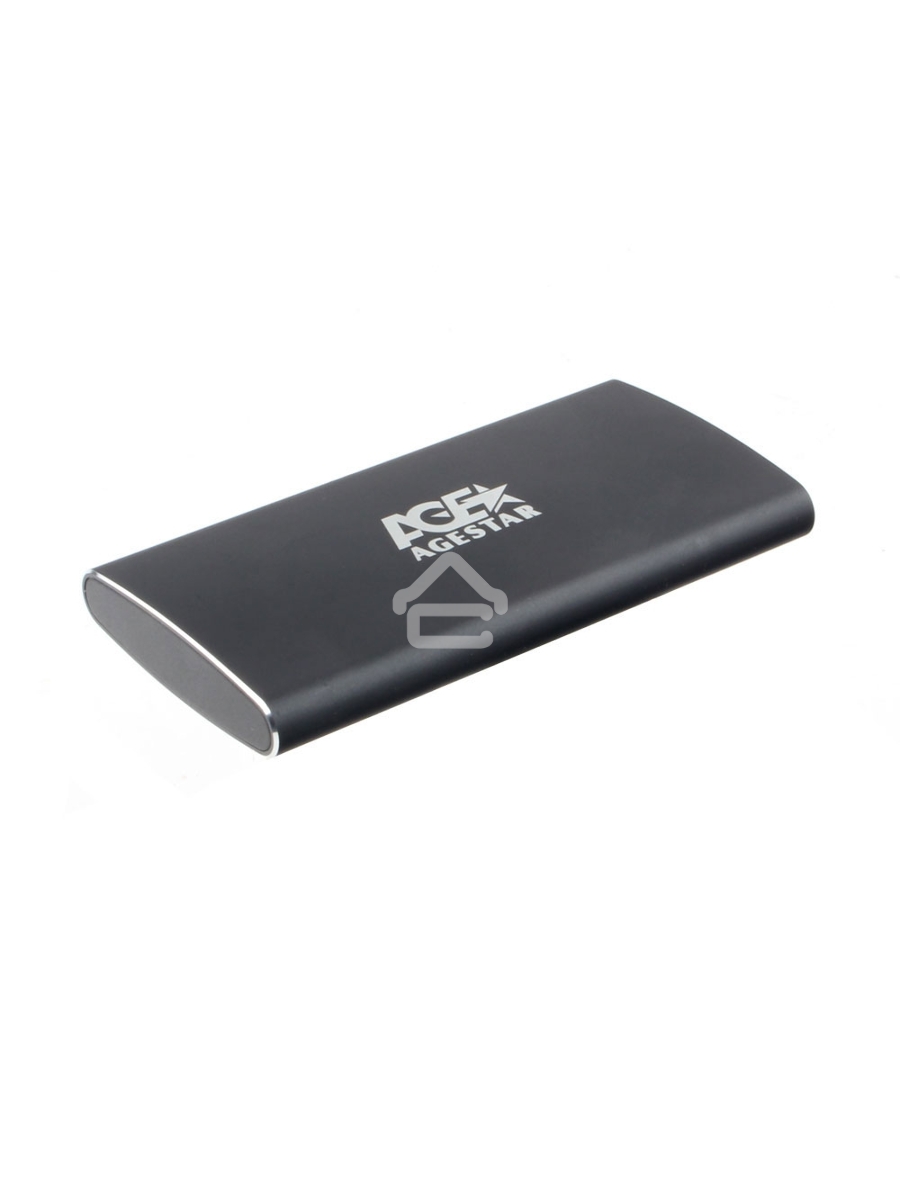 Внешний корпус mSATA AgeStar 3UBMS2 (BLACK), алюминий, черный USB 3.0