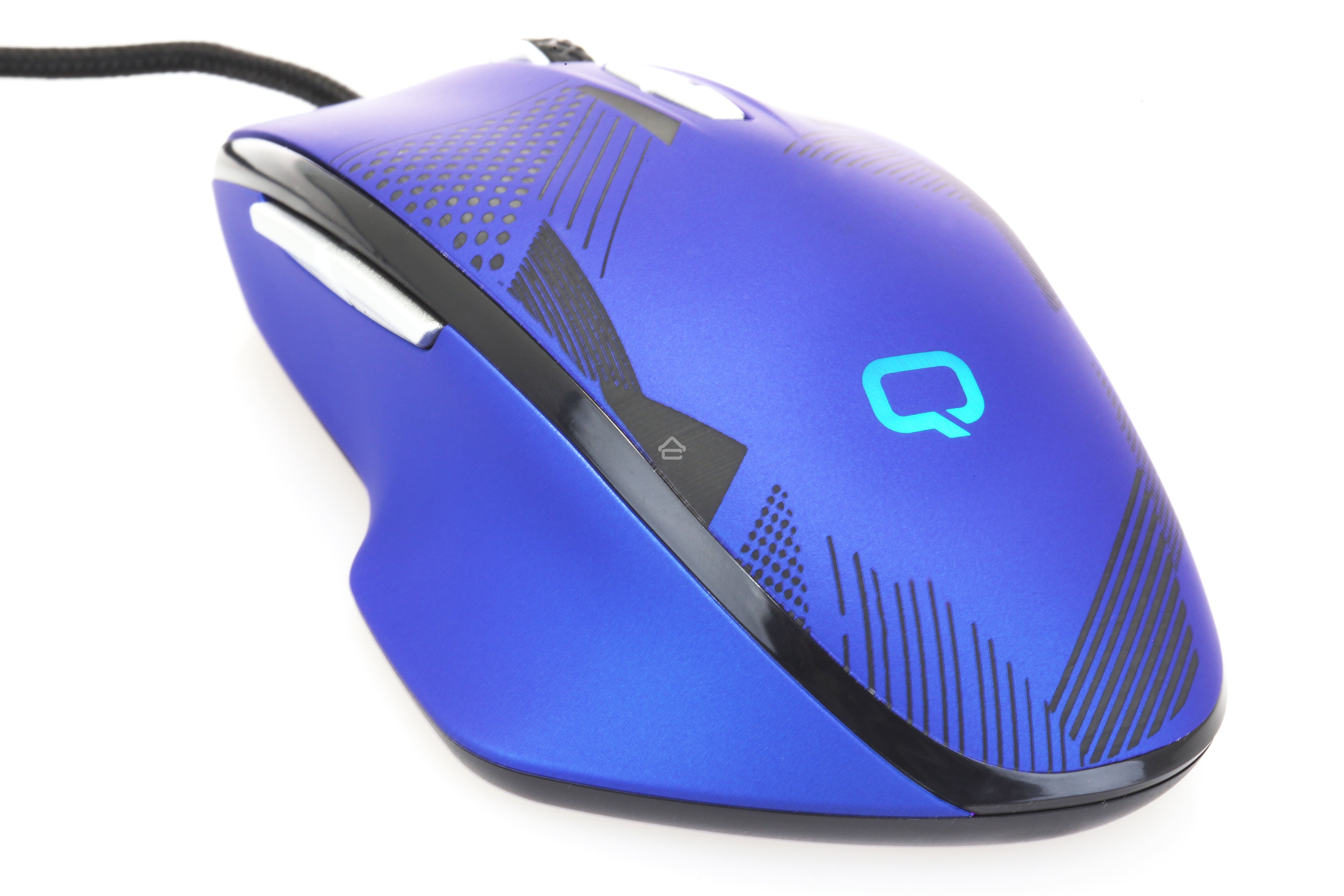 Мышь проводная Qumo Office Enigma M59 синий, 2400 dpi, USB, кнопки - 7