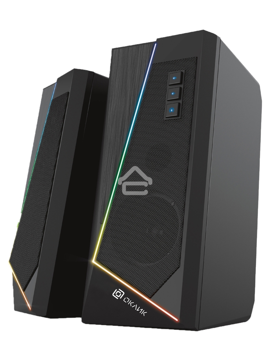 Колонки Oklick OK-125 2.0 черный 12Вт
