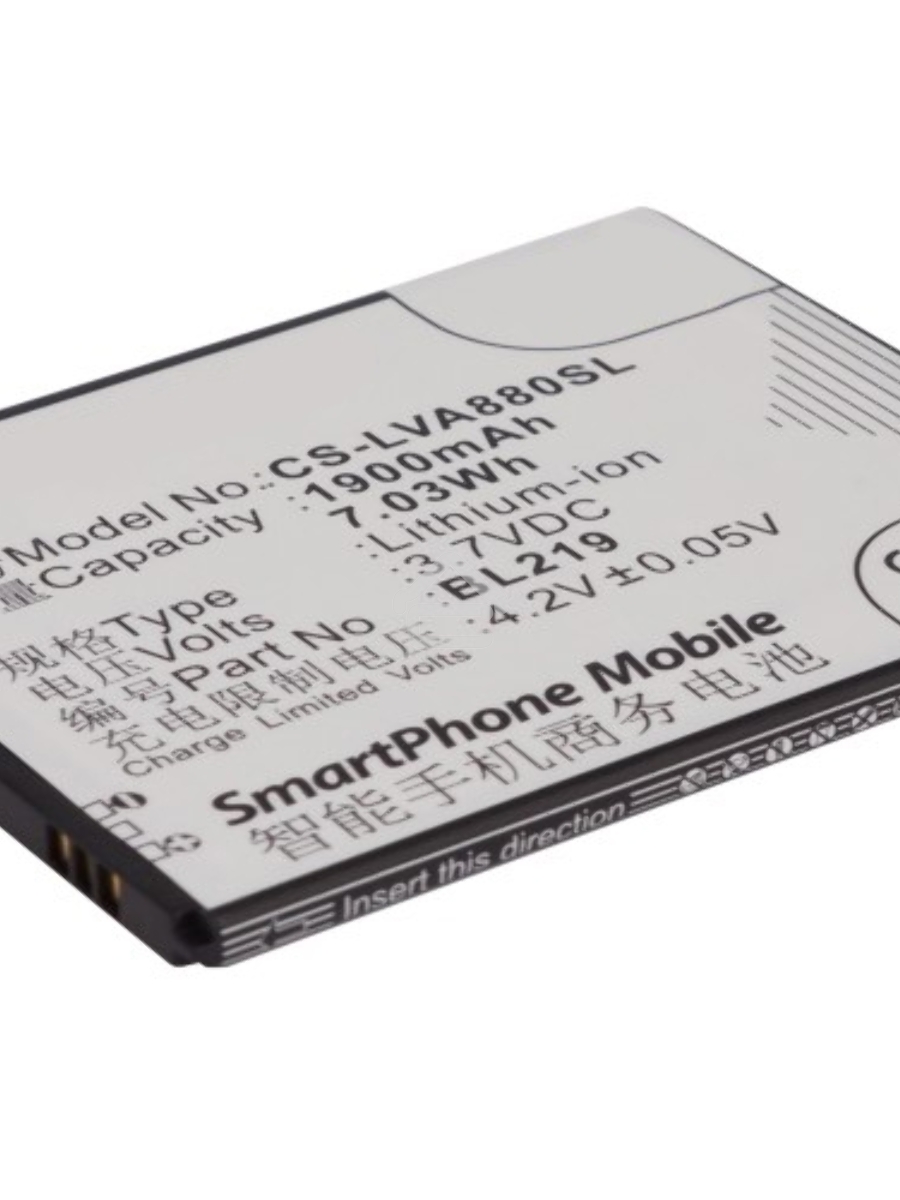 Аккумулятор CameronSinoCS-LVA880SL BL219 для Lenovo A916 3.7V / 1900mAh / 7.03Wh
