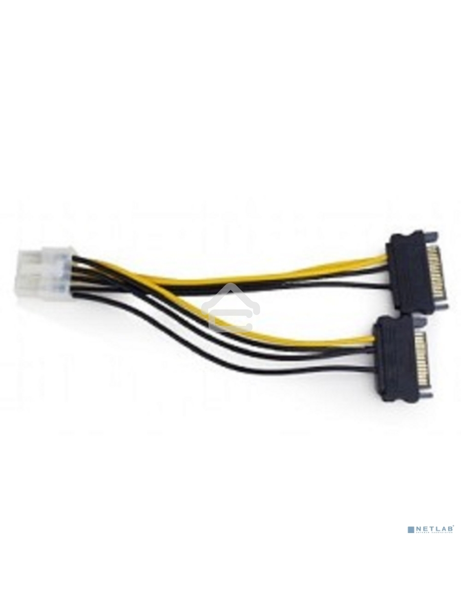 Разветвитель питания Cablexpert CC-PSU-83, 2xSATA->PCI-Express 8pin, для подключения в/к PCI-Е (8pin) к б/п ATX